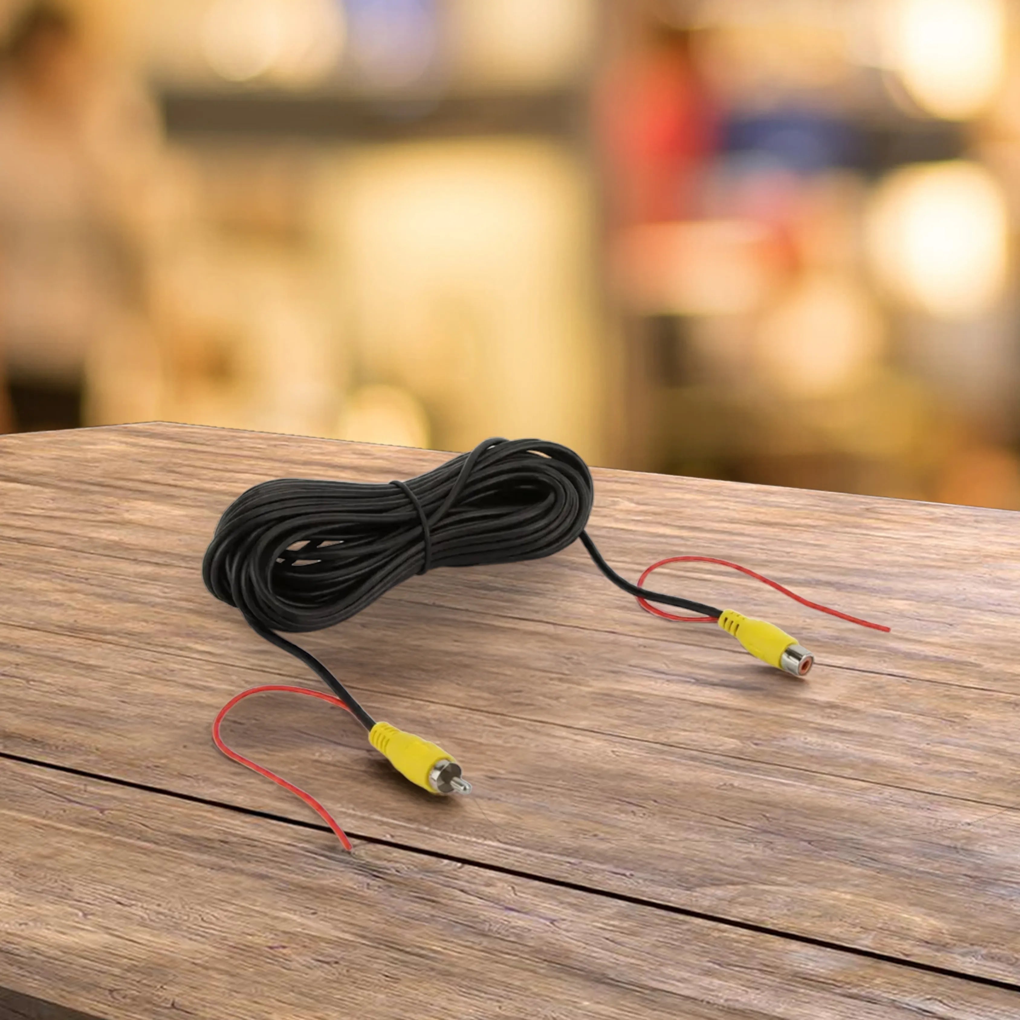 DNA RVS010F 10 Metre Male to Female RCA Video Cable with Power Wire