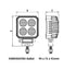 Roadvision RWL9424SF 94 Series LED Work Light 32W Flood Square