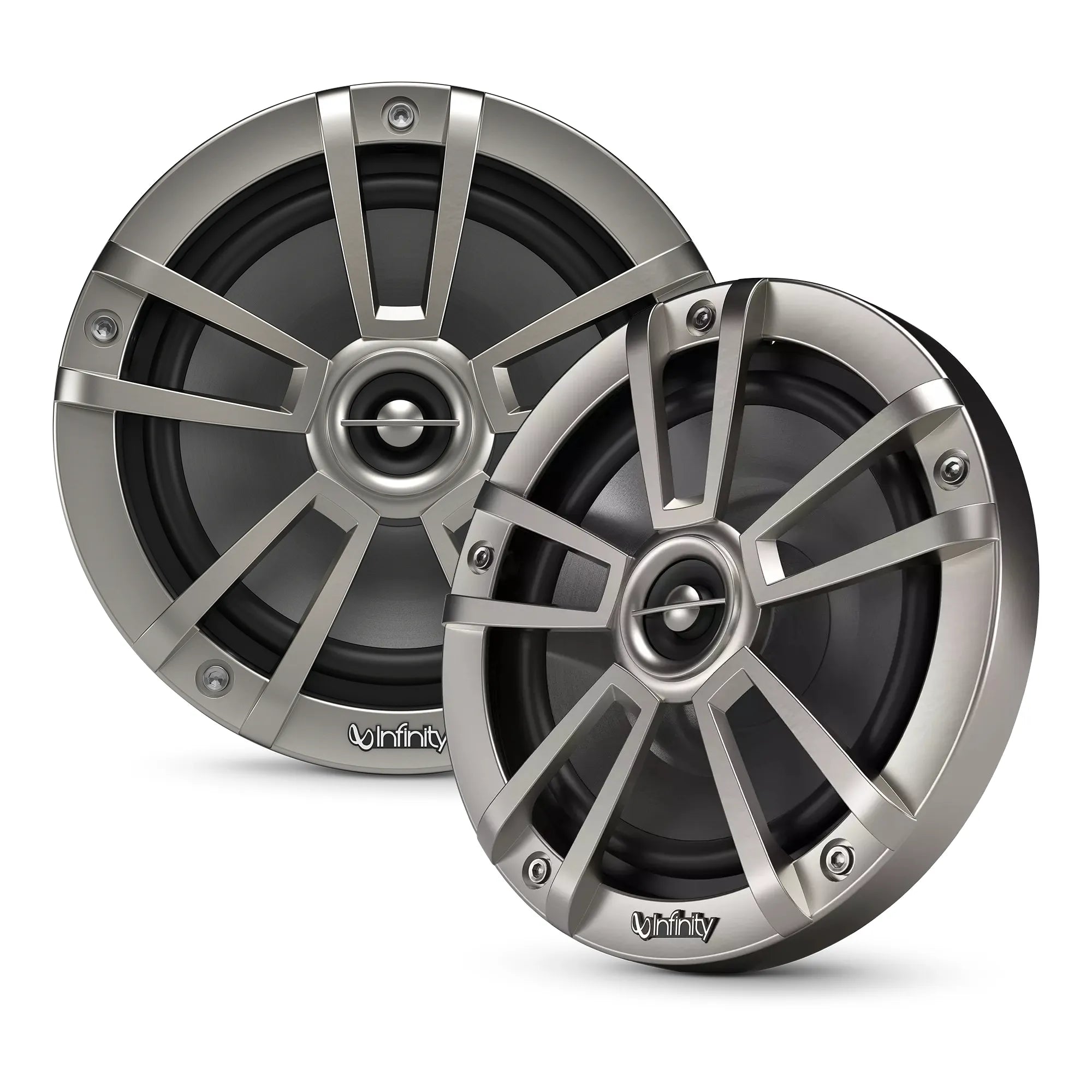 Infinity 622MLT 6-1/2" Two-Way Marine Audio Multi-Element Speaker - Titanium