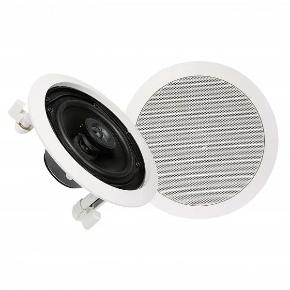Studio Acoustics SA350W 5.25" 60W 2-Way White In-Wall/Ceiling Stereo Speaker - Pair