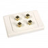 Studio Acoustics SA4BJM Premium Two Speaker Wall Plate - Single