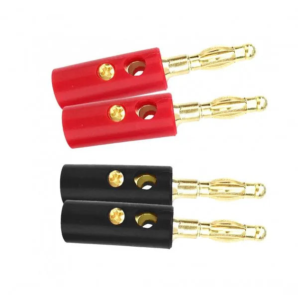 Studio Acoustics SA822P 4 Gold-Plated Banana Plugs Speaker Connectors