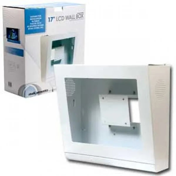 Studio Acoustics SALCDB1 17" LCD Wall Mount Box - White