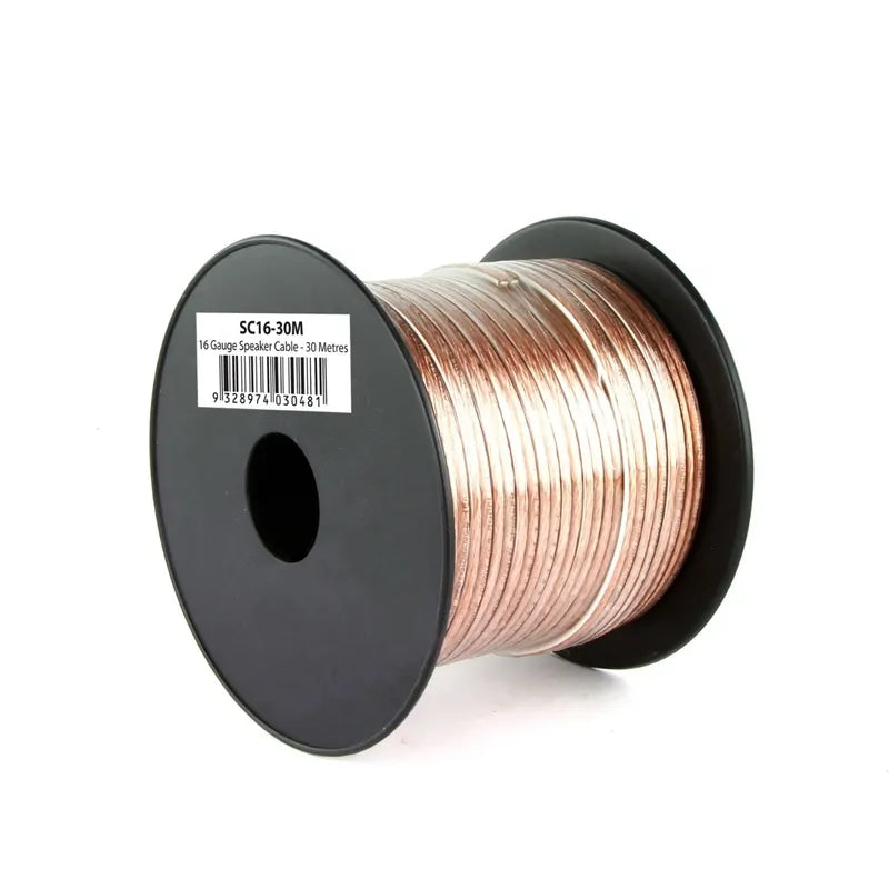 DNA Audio SC16-30M 16-Gauge Clear Speaker Cable – 30 Metres | Professional Audio Wiring Solution