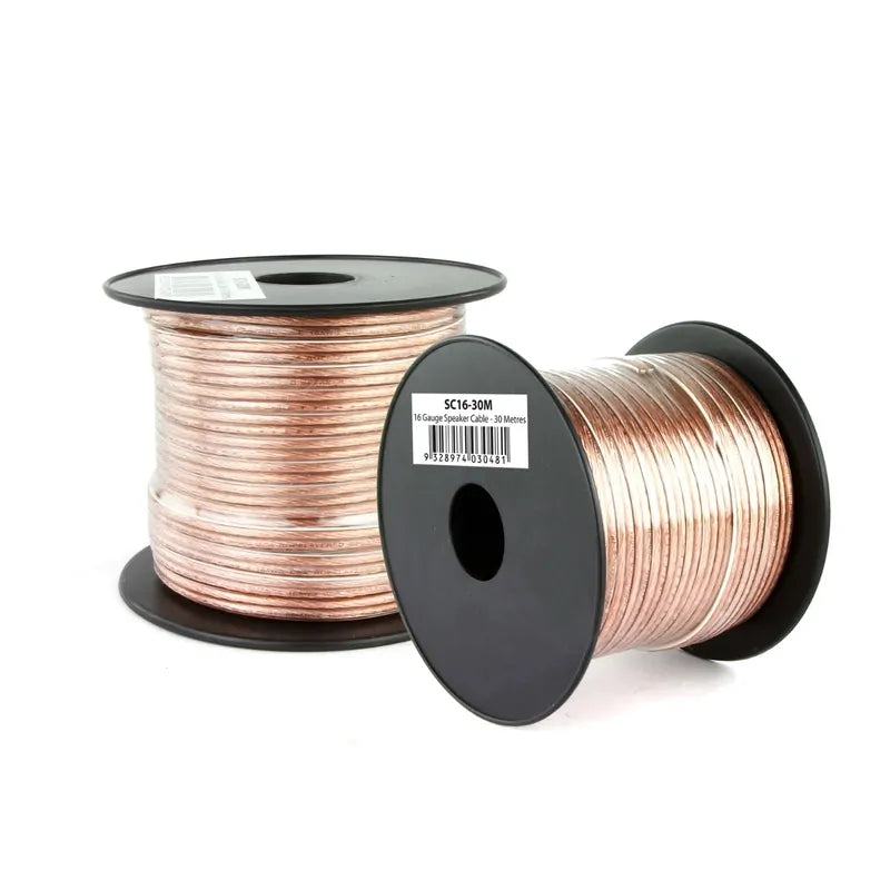 DNA Audio SC16-30M 16-Gauge Clear Speaker Cable – 30 Metres | Professional Audio Wiring Solution