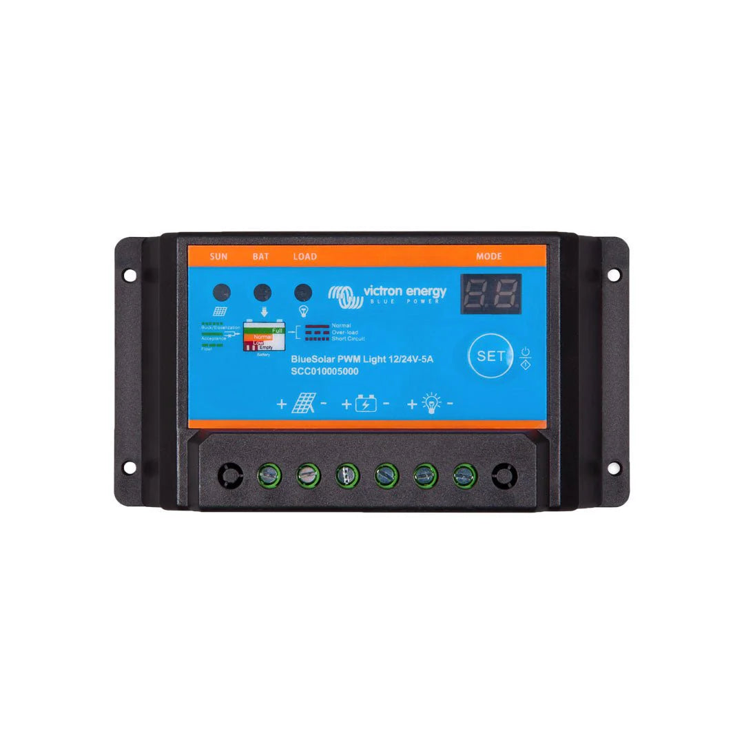 Victron Energy SCC010005000 Blue Solar Charge Controller PWM-Light 12/24V-5A