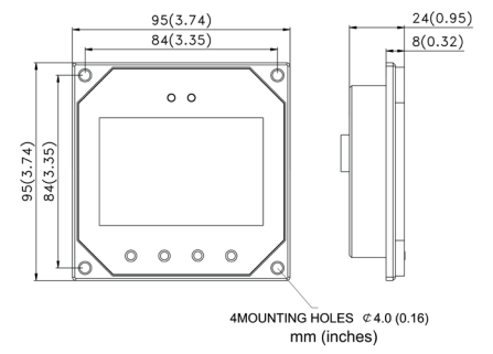 Victron SCC900200000 Remote Panel for BlueSolar DUO 12-24V-20A
