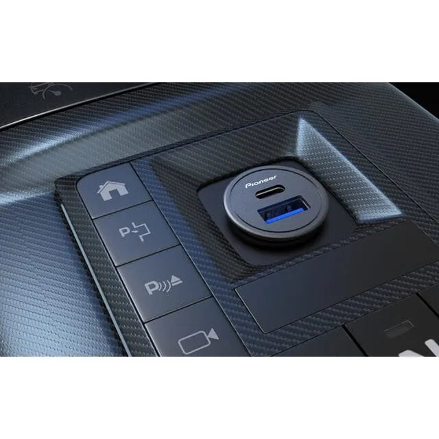 Pioneer SDA-CG210CA Dual Port USB Car Charger with 20W USB-C and 18W USB-A