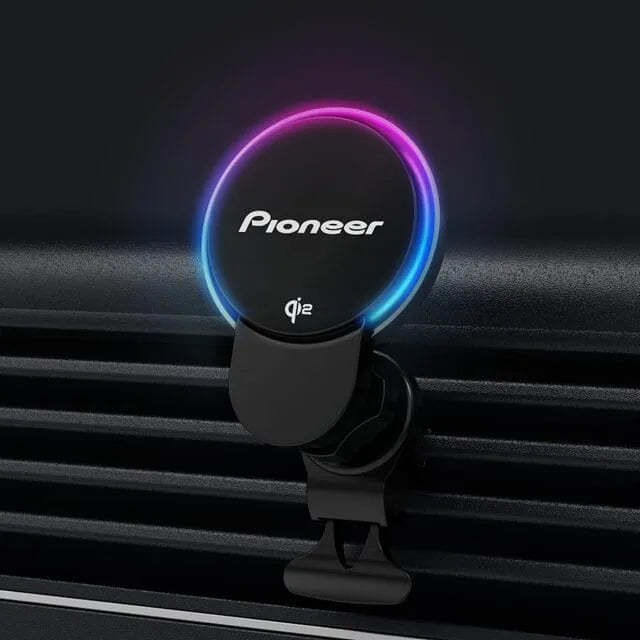 Pioneer SDA-SC600 Premium Magnetic Vent Phone Charging Mount with Qi2 15W, Built-In Cooling Fan and RGB Illumination