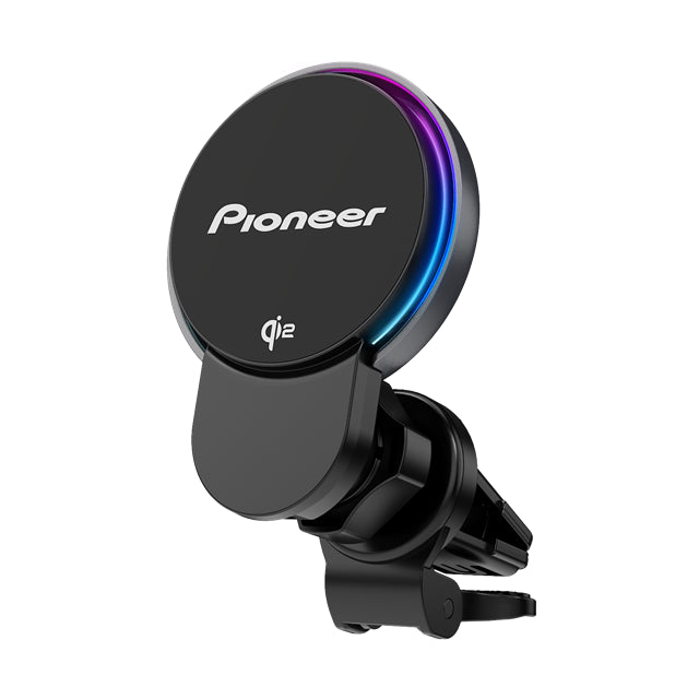 Pioneer SDA-SC600 Premium Magnetic Vent Phone Charging Mount with Qi2 15W, Built-In Cooling Fan and RGB Illumination
