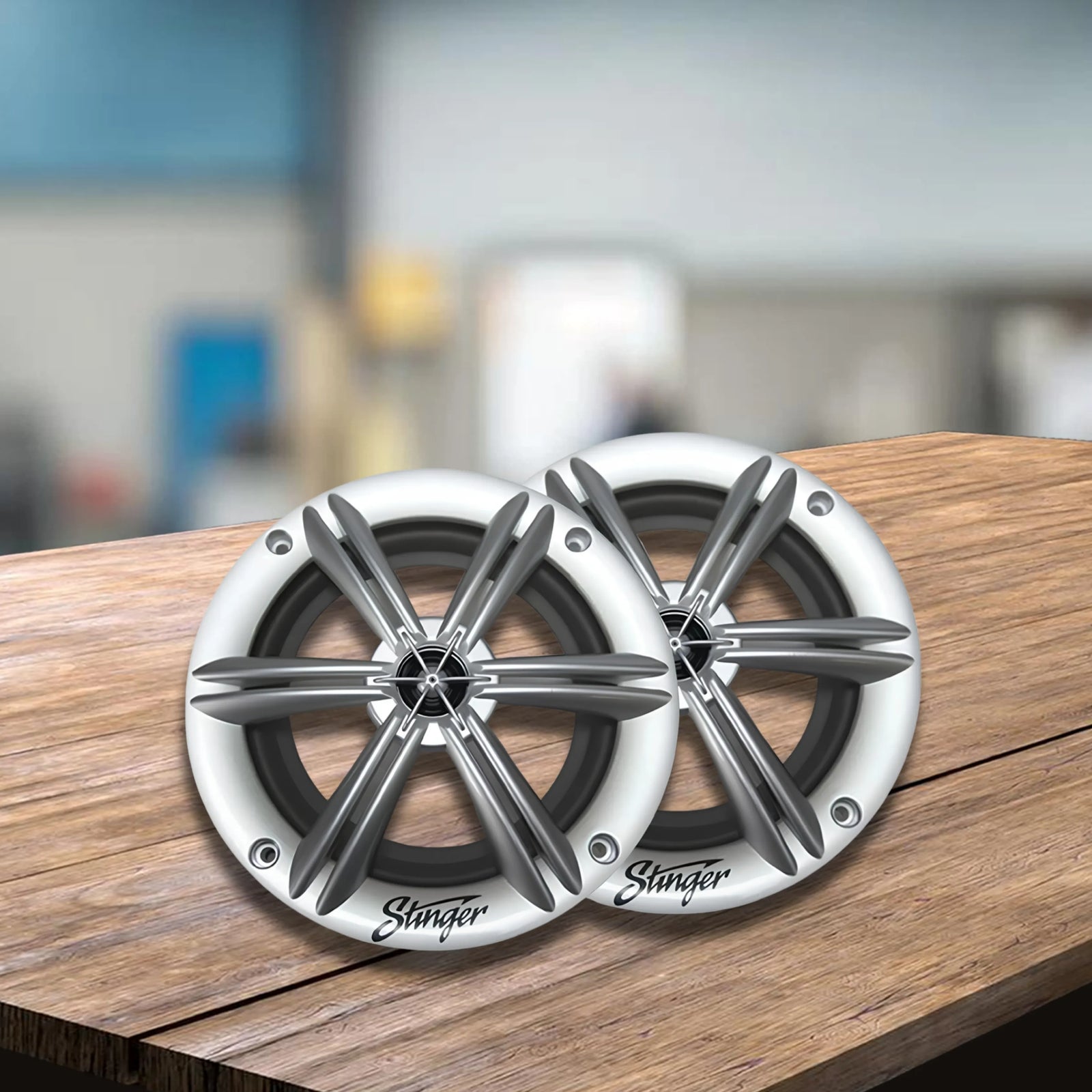 Stinger SEA65RGBS PowerSports Silver 6.5″ RGB Speakers