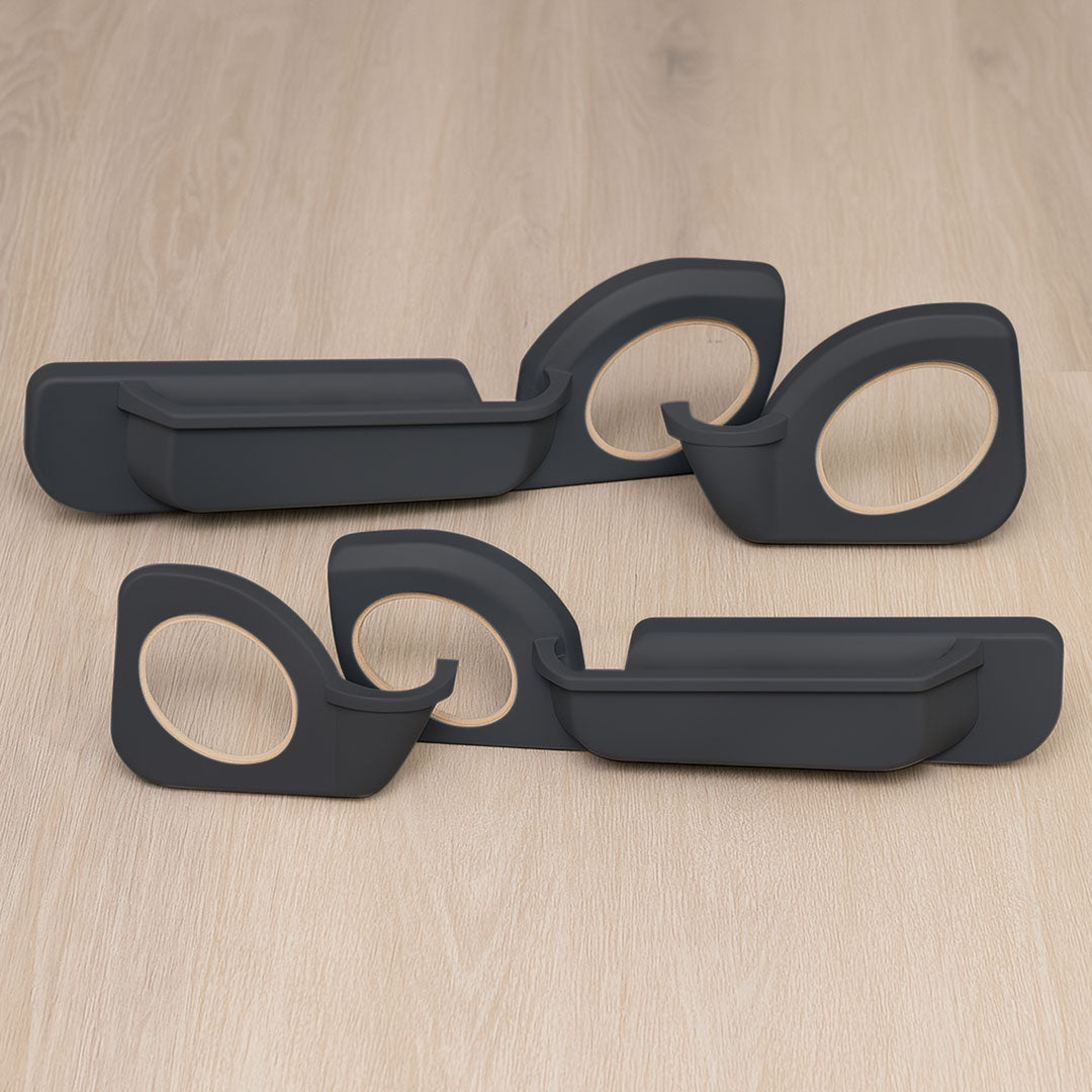 Cruiser Consoles Front and Rear Speaker Pods 6x9" Black (Set of 4 Doors) | SETPOD7069BLACK