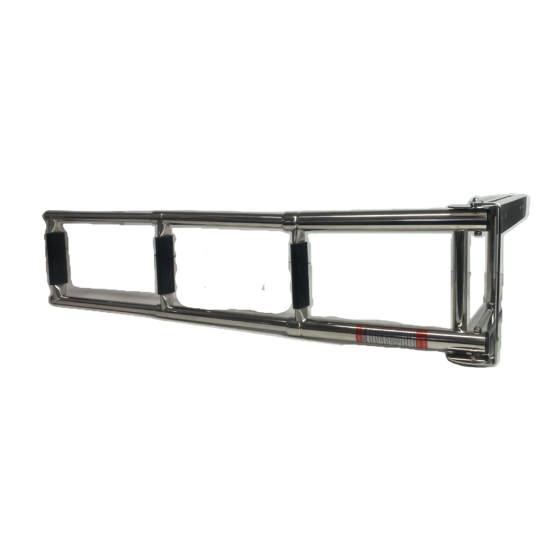 Baintech SF30108-22 Telescopic Ladder with Platform – 3 Steps Marine Access