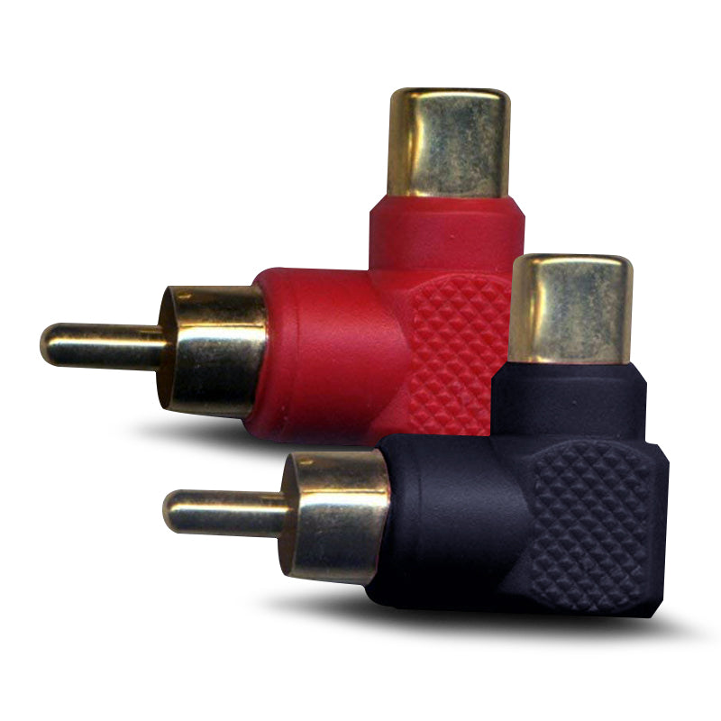 Stinger SGI22 Right Angle RCA Adapters (Pair)