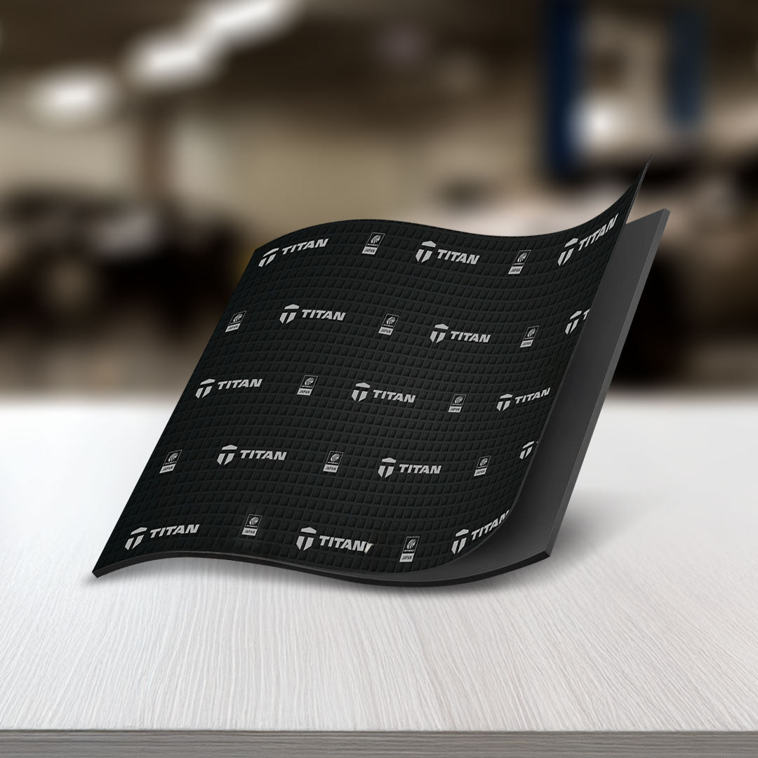 TITAN SHIELD 12 | Acoustic & Vibration Dampening Sheets (12 Pack) Sound Deadening Mat for Cars