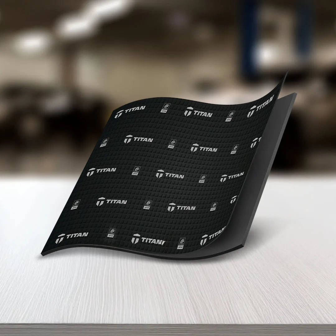 TITAN SHIELD 12 | Acoustic & Vibration Dampening Sheets (12 Pack) Sound Deadening Mat for Cars