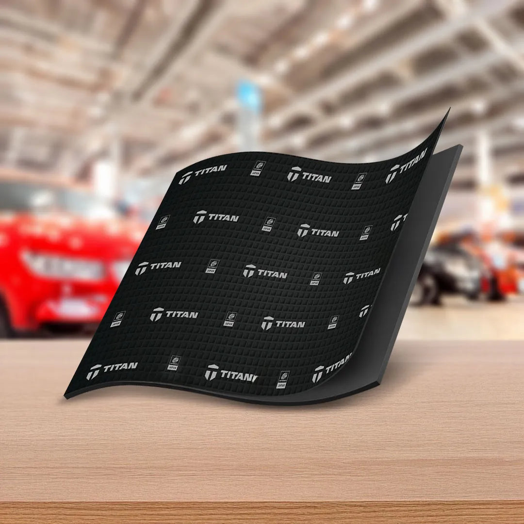 TITAN SHIELD 4 | Premium Acoustic & Vibration Deadening Sheets – 4-Pack Noise & Heat Insulation for Cars