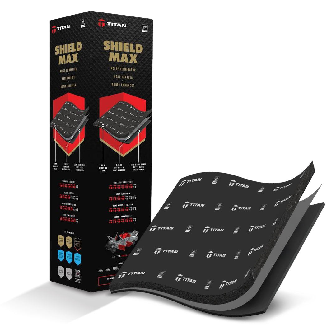 TITAN SHIELD MAX | 3-Layer Acoustic & Vibration Dampening Mat | Premium Sound Deadening Car