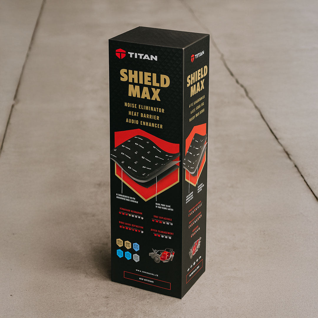 TITAN SHIELD MAX | 3-Layer Acoustic & Vibration Dampening Mat | Premium Sound Deadening Car