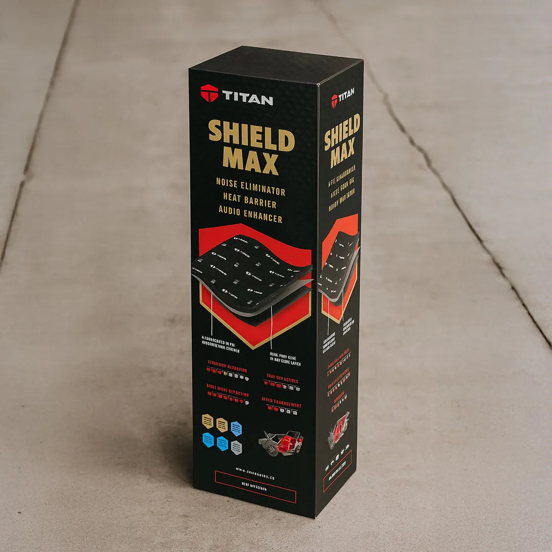 TITAN SHIELD MAX | 3-Layer Acoustic & Vibration Dampening Mat | Premium Sound Deadening Car