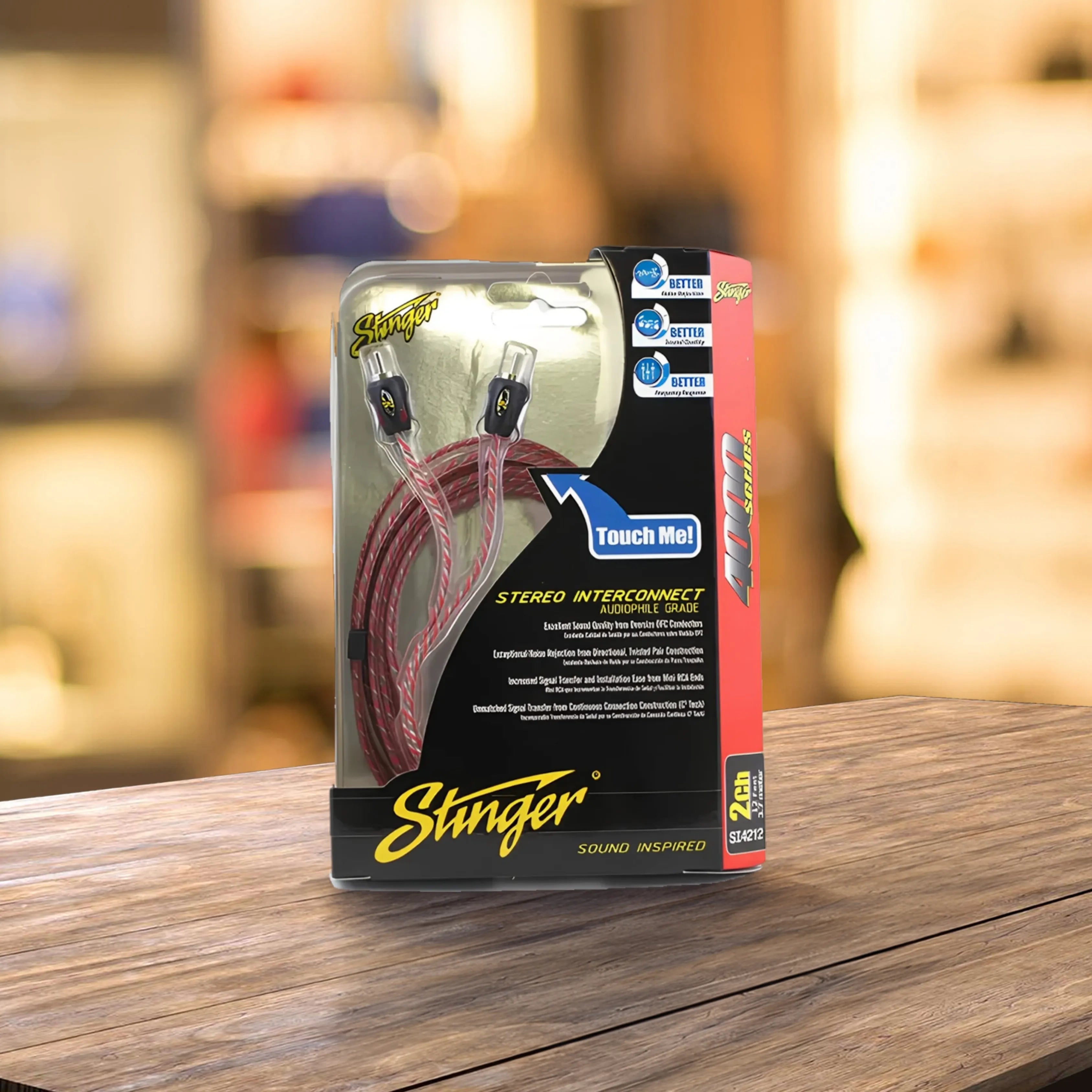 Stinger SI4212 3.6m 4000 Series 2 Channel RCA Interconnects