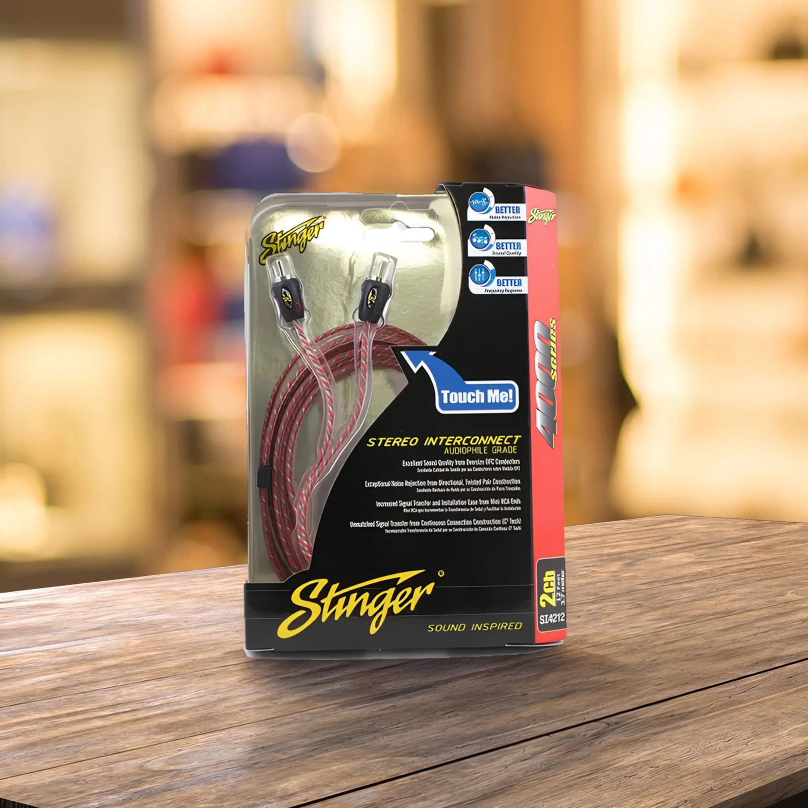 Stinger SI4212 3.6m 4000 Series 2 Channel RCA Interconnects