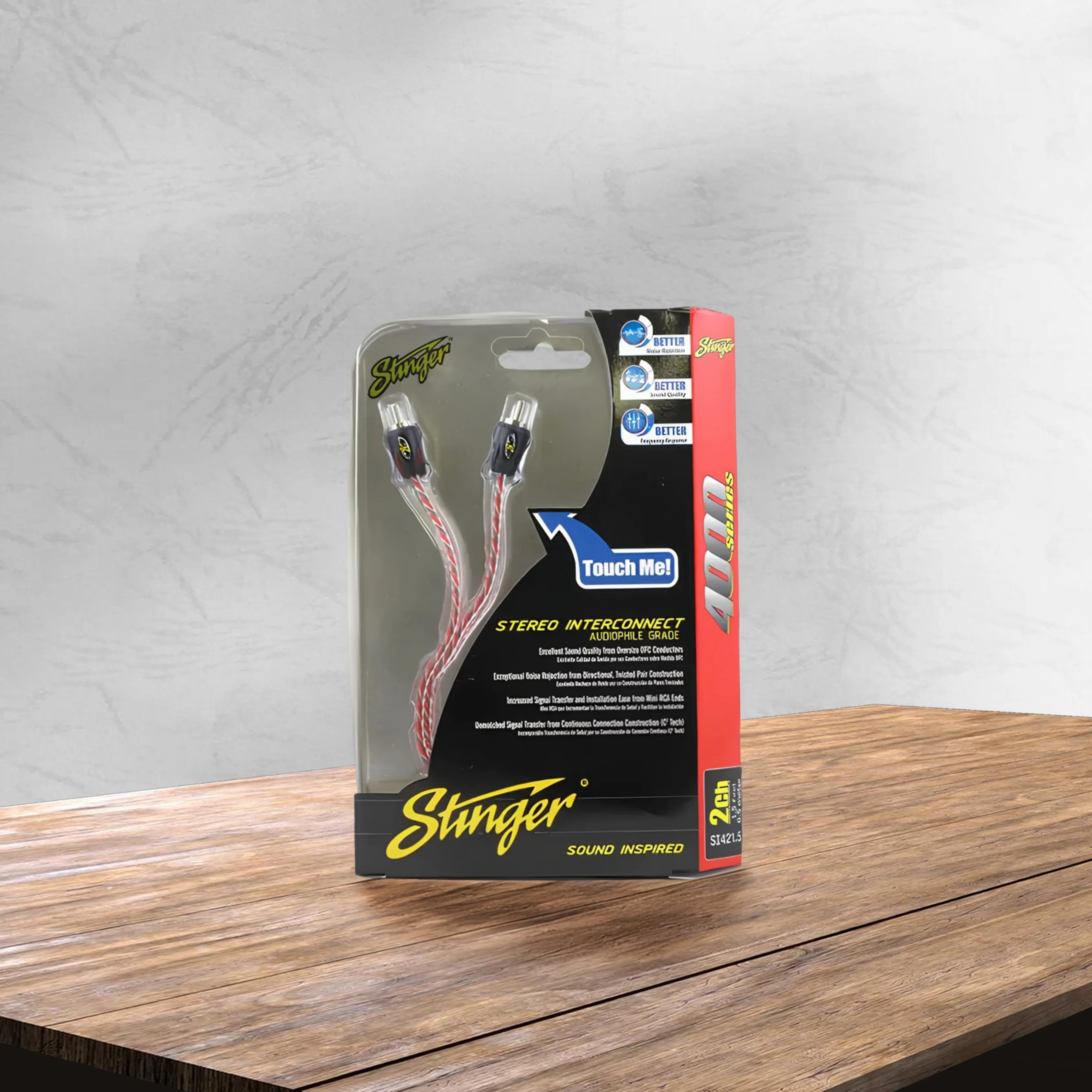 Stinger SI421.5 .45m 4000 Series 2 Channel RCA Interconnects