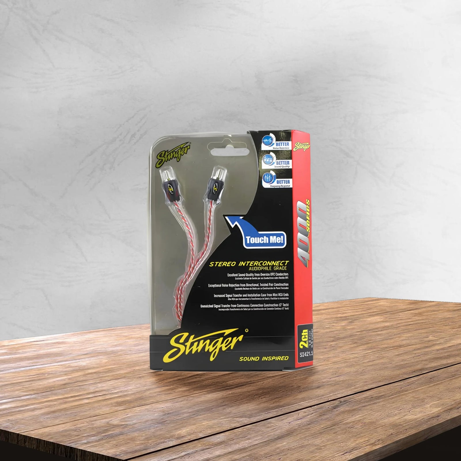 Stinger SI421.5 .45m 4000 Series 2 Channel RCA Interconnects