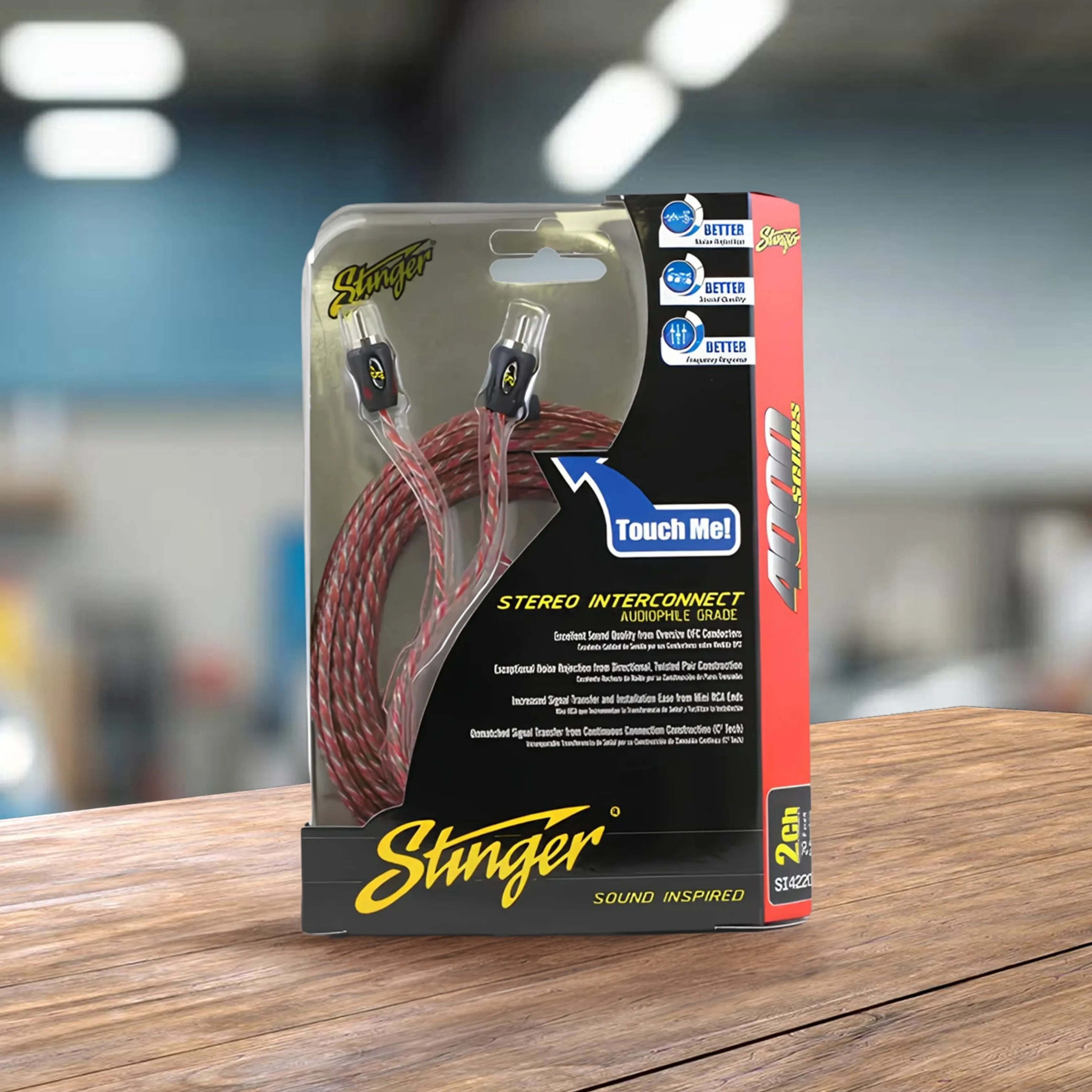 Stinger SI4220 6m 4000 Series 2 Channel RCA Interconnects