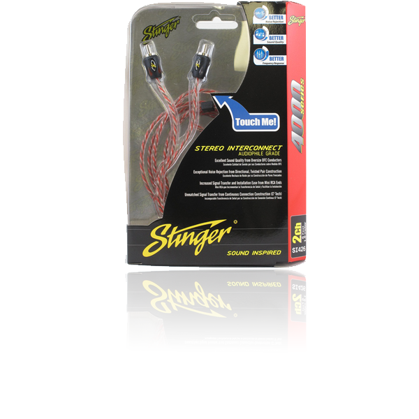 Stinger SI426 1.8m 4000 Series 2 Channel RCA Interconnects