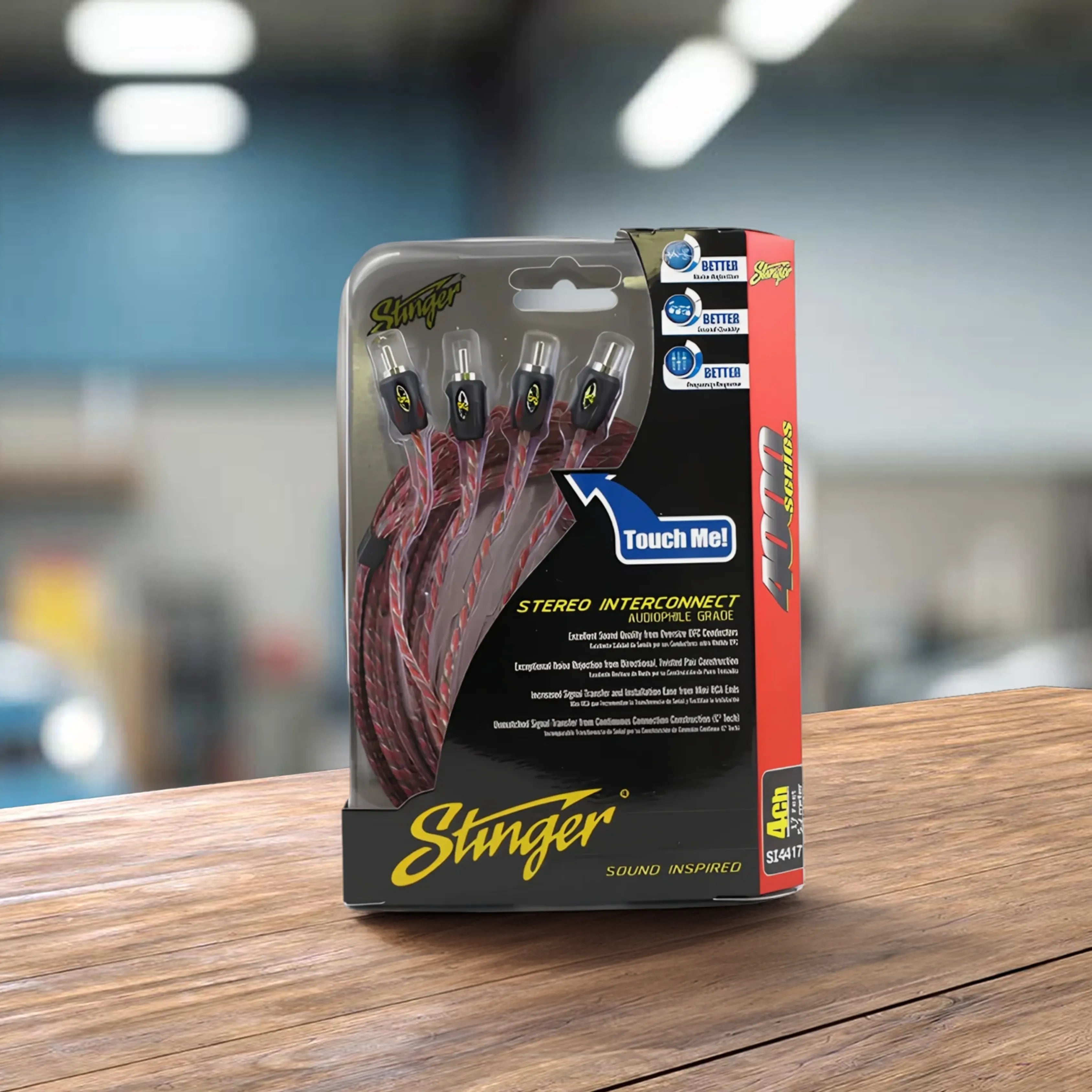 Stinger SI4417 5m 4000 Series 4 Channel RCA Interconnects