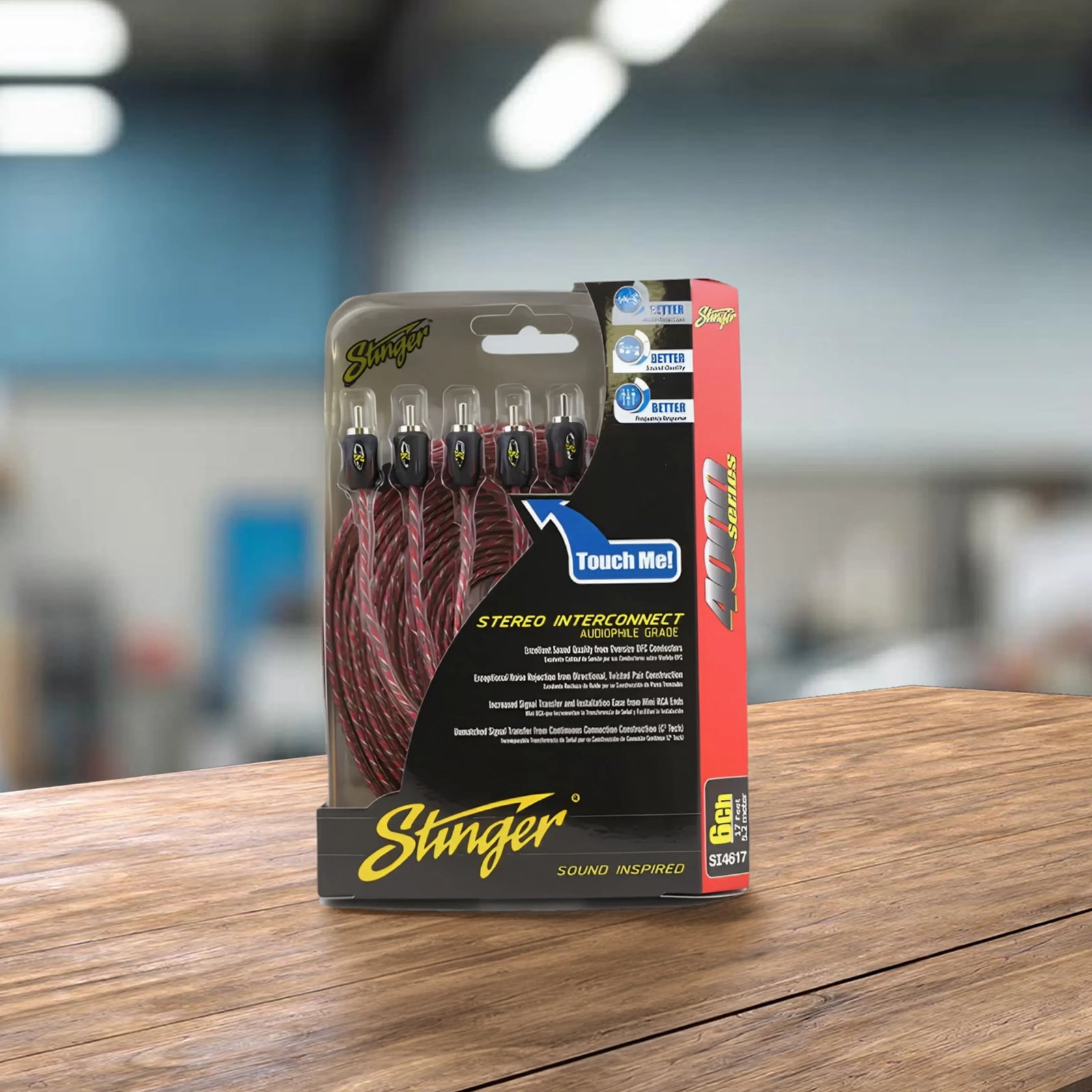 Stinger SI4617 5M 4000 Series 6 Channel RCA Interconnects
