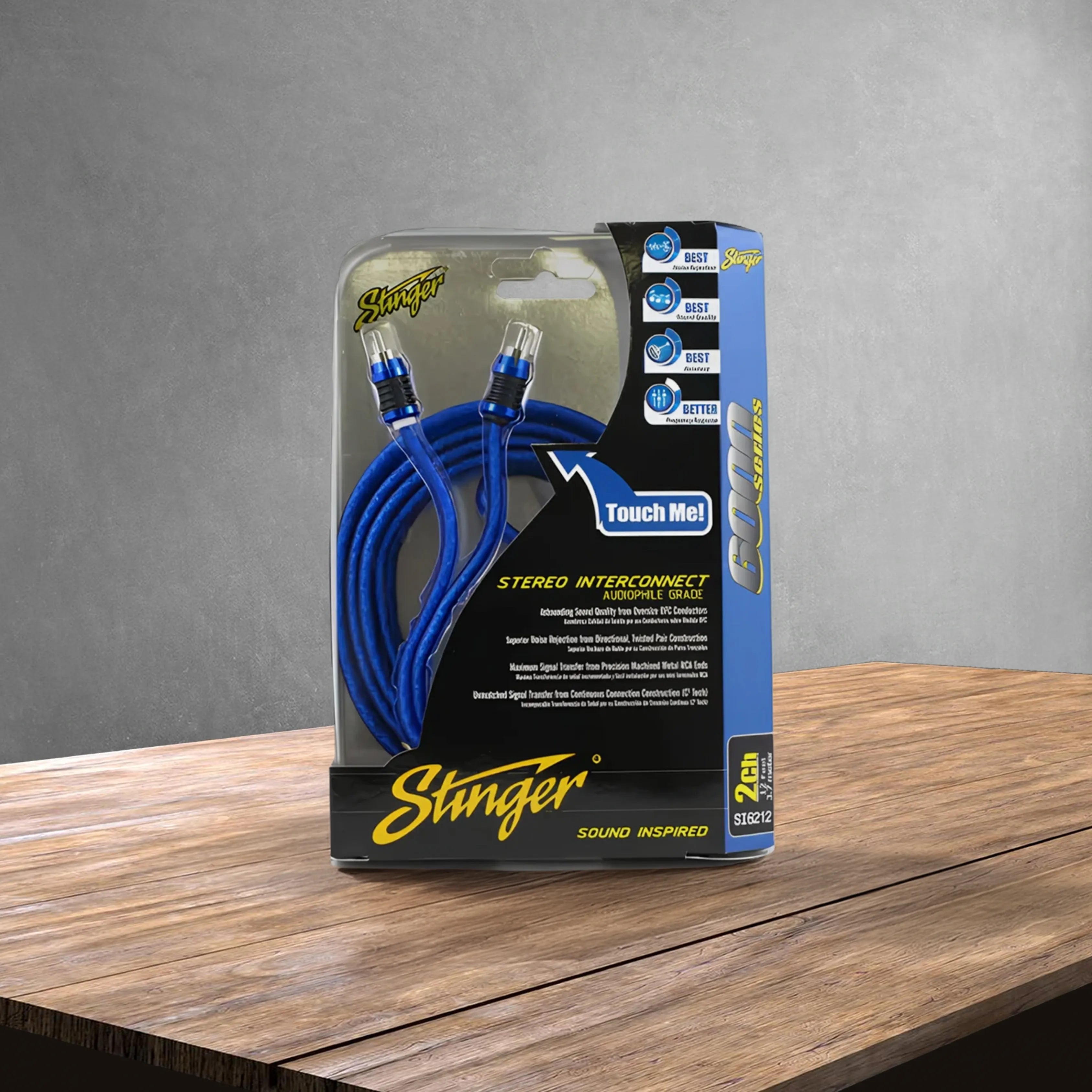 Stinger SI6212 6000 Series 2 Channel 12ft RCA Lead