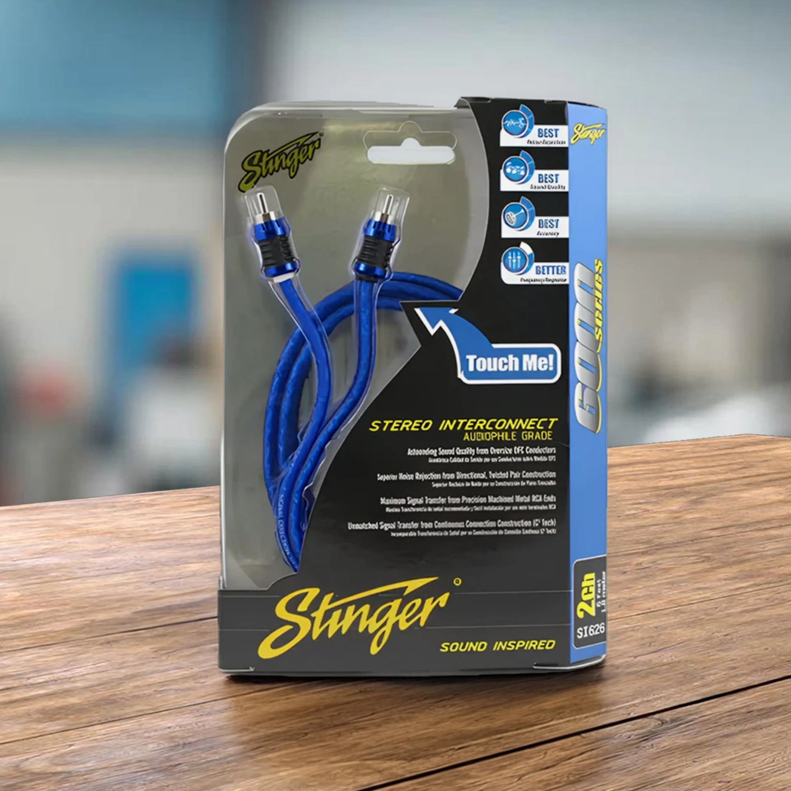 Stinger SI626 1.8m 6000 Series 2-Channel Shielded Directional Interconnects