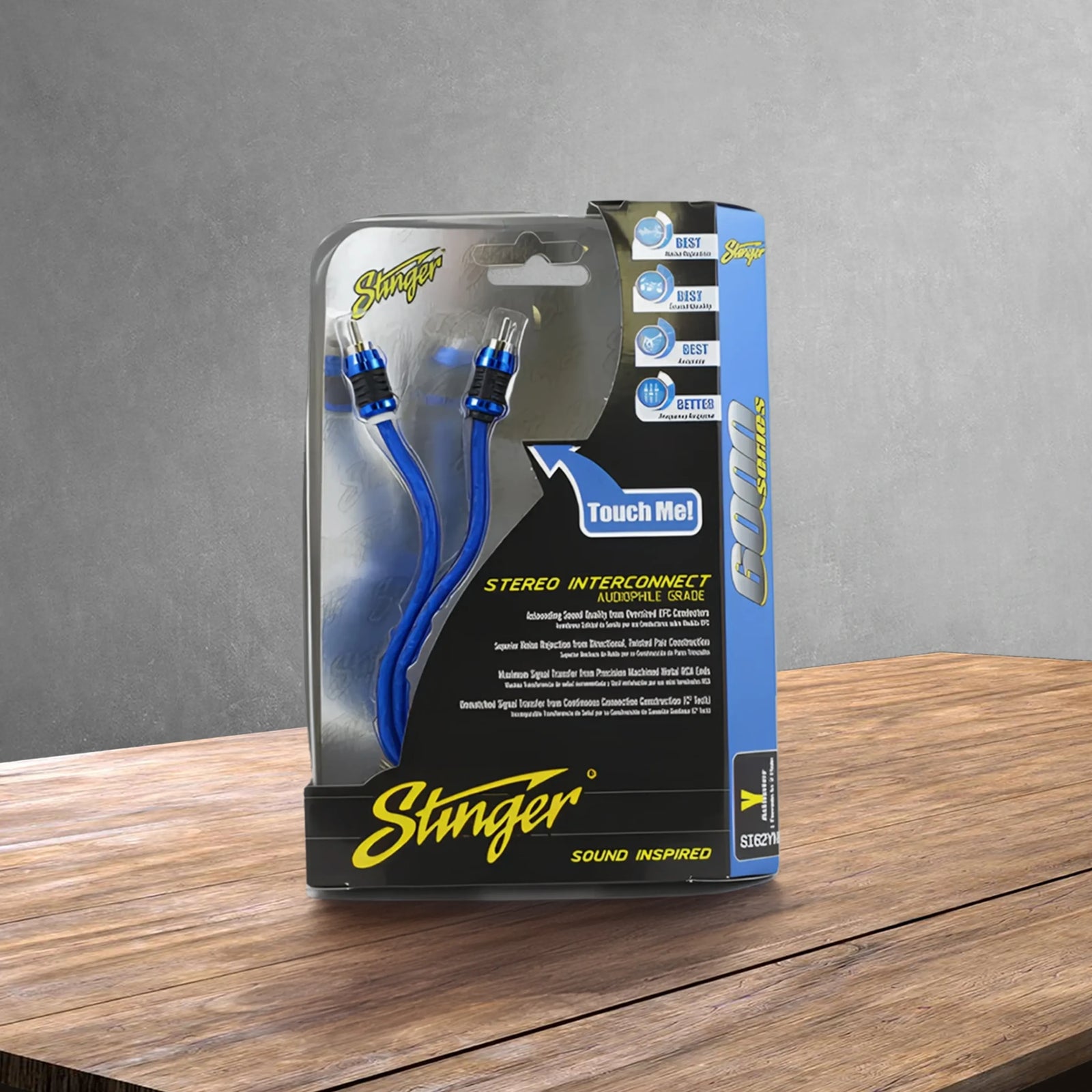 Stinger SI62YM 2-Channel 6000 Series 2-Male To 1-Female RCA Y Splitter