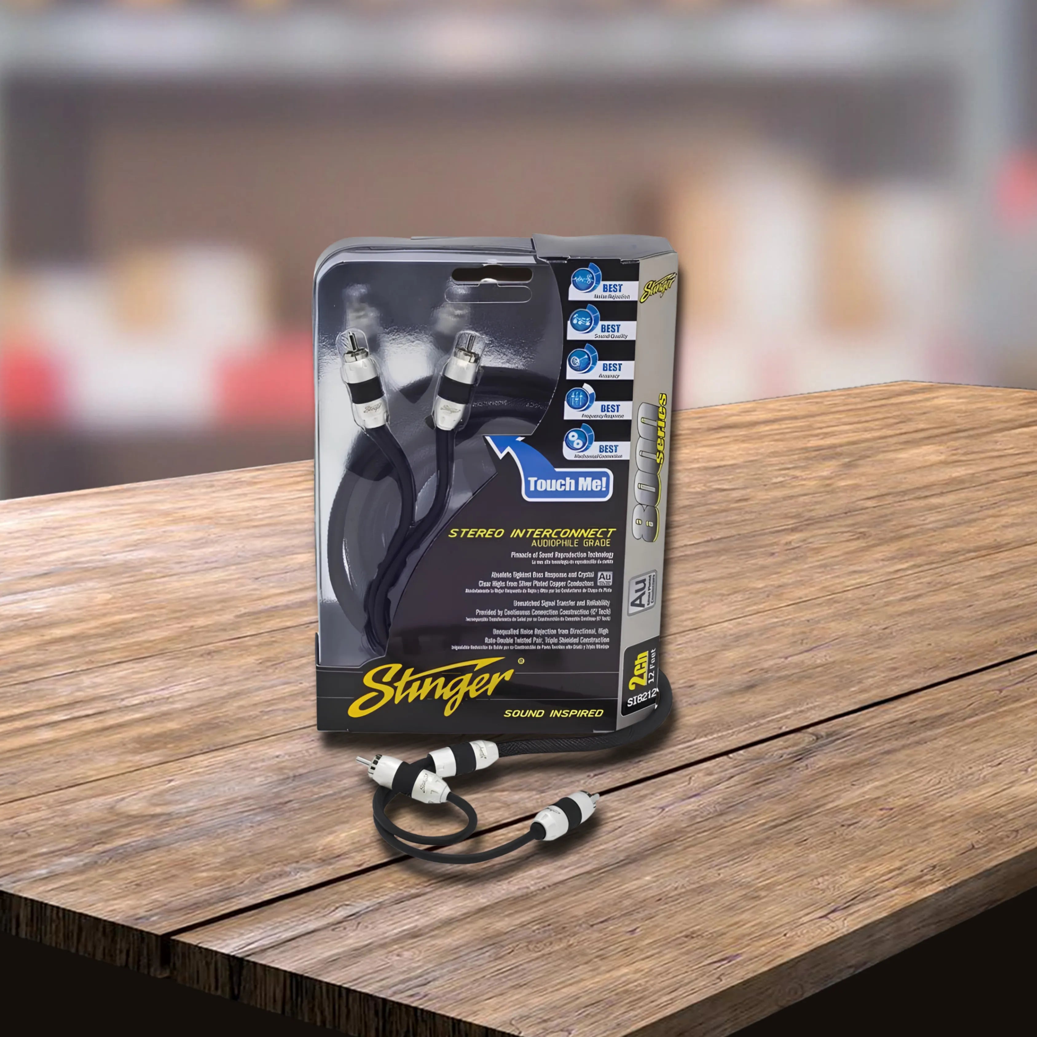 Stinger SI8217 8000 Series 2-Channel Triple Shielded RCA 17ft