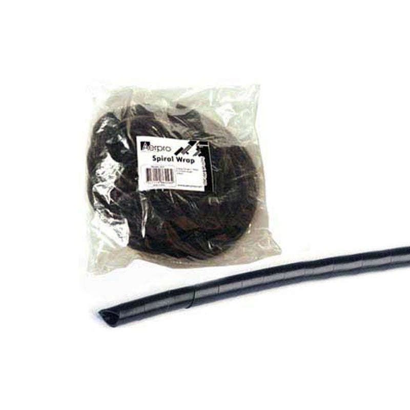 Aerpro SLT4 10M Black Spiral Cable Wrap Range (4mm - 50mm)