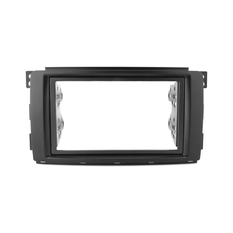 Double DIN fascia panel with mounting brackets for Smart Car ForTwo
