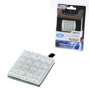 Aerpro SMD16B 16X Super LED Lamp Blue Suit Festoon/Bayonet