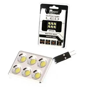Aerpro SMD82W 6X Super SMD LED Interior Lamp White Suit Festoon/Bayonet/T10