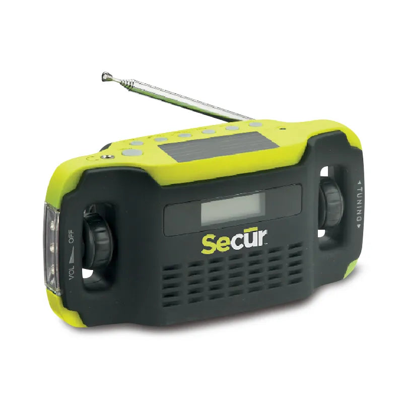 Secur SP-2000 Digital Solar Dynamo Radio & LED Flashlight