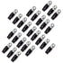 Stinger SPT5144B 25 Pack 4 Gauge 1/4″ Black Ring Terminal