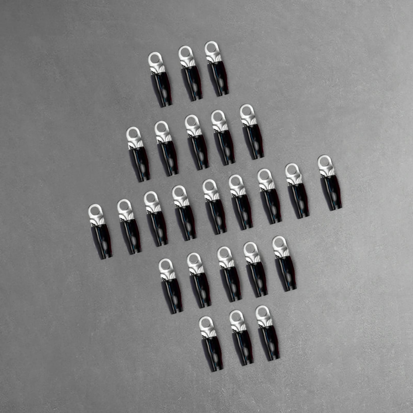 Stinger SPT5144B 25 Pack 4 Gauge 1/4″ Black Ring Terminal