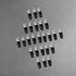 Stinger SPT5144B 25 Pack 4 Gauge 1/4″ Black Ring Terminal