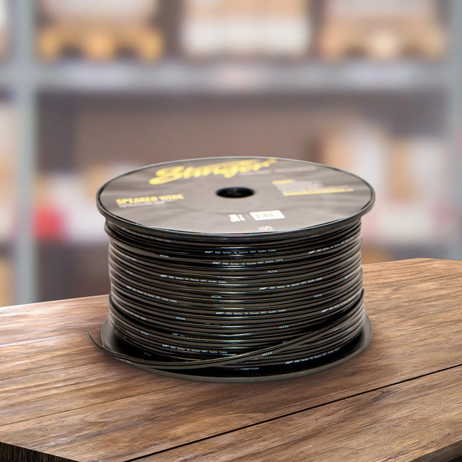 Stinger SPW516BK 152 Meter Roll 16GA Black Speaker Cable