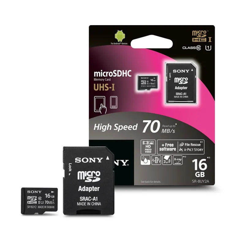Sony SR-16UY2A 16GB Series micro SD Memory Card