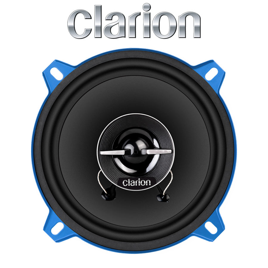 CLARION SRJ502E 5-Inch Coaxial Car Speakers - 60W Peak Power with 13mm PEI Tweeter for Versatile Speaker Applications
