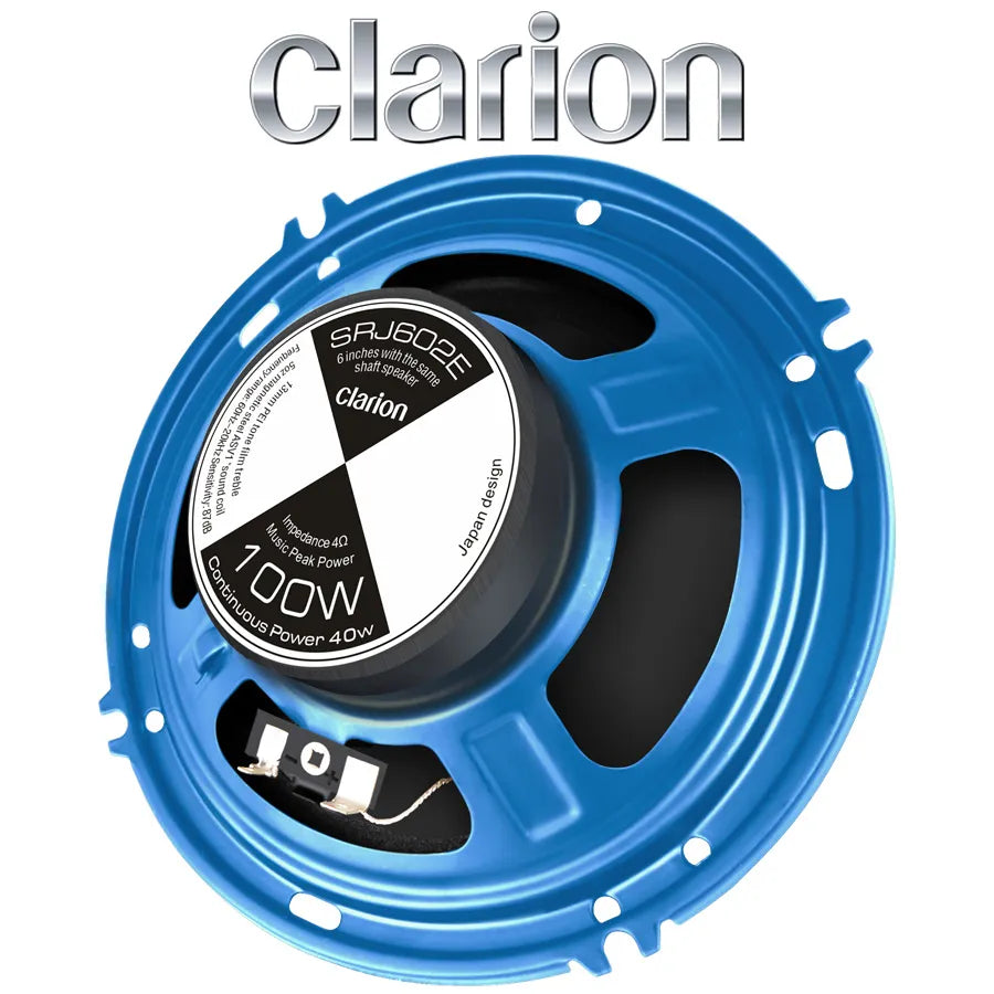 CLARION SRJ602E 6-Inch Coaxial Car Speakers