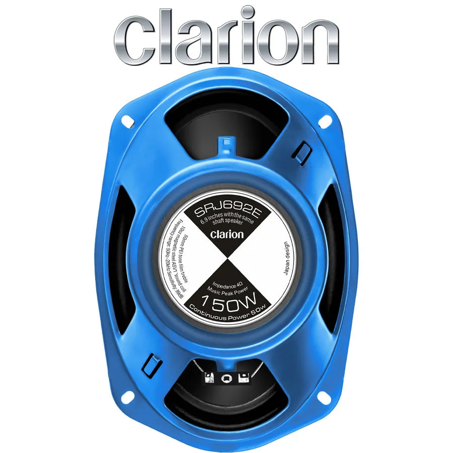 CLARION SRJ692E 6x9-Inch 3-Way Coaxial Car Speakers