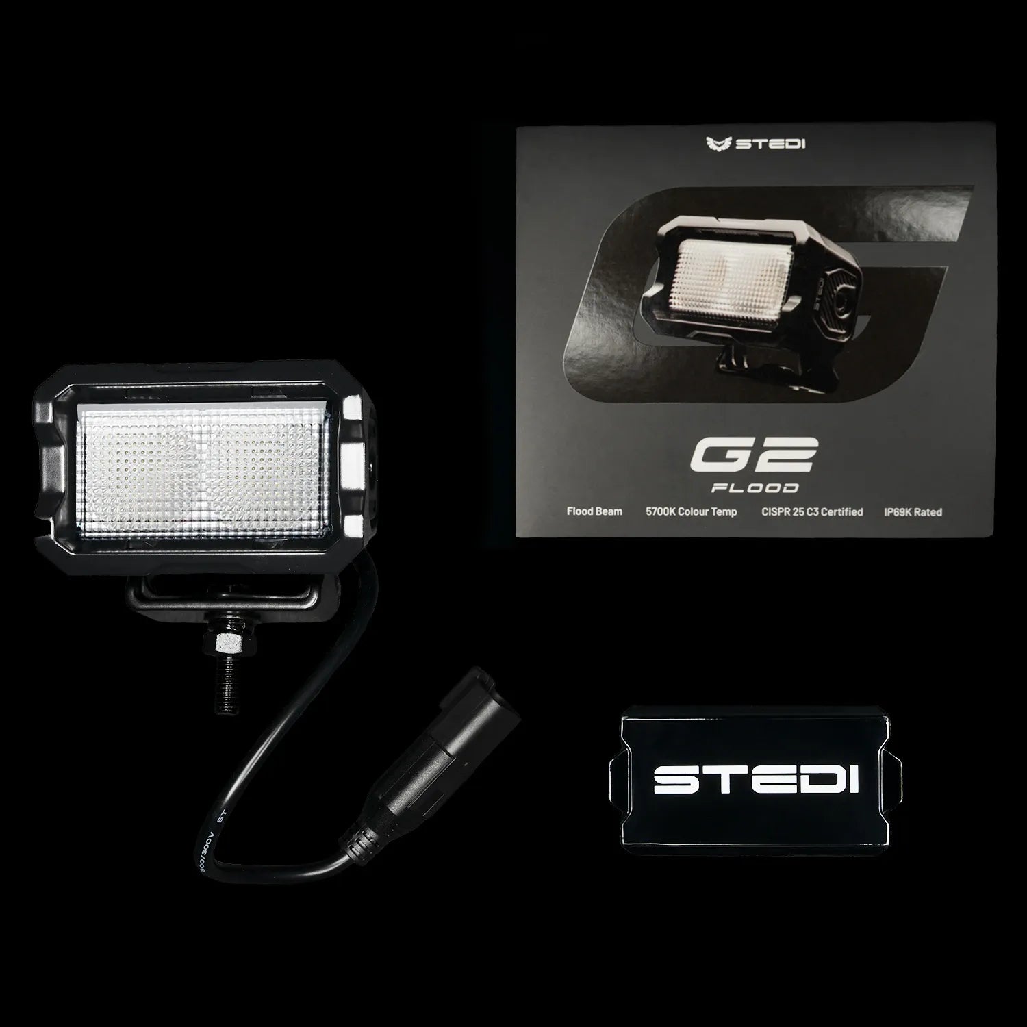 STEDI ST-04-G2-001 G2 Black Flood Work Light CREE XP-L2
